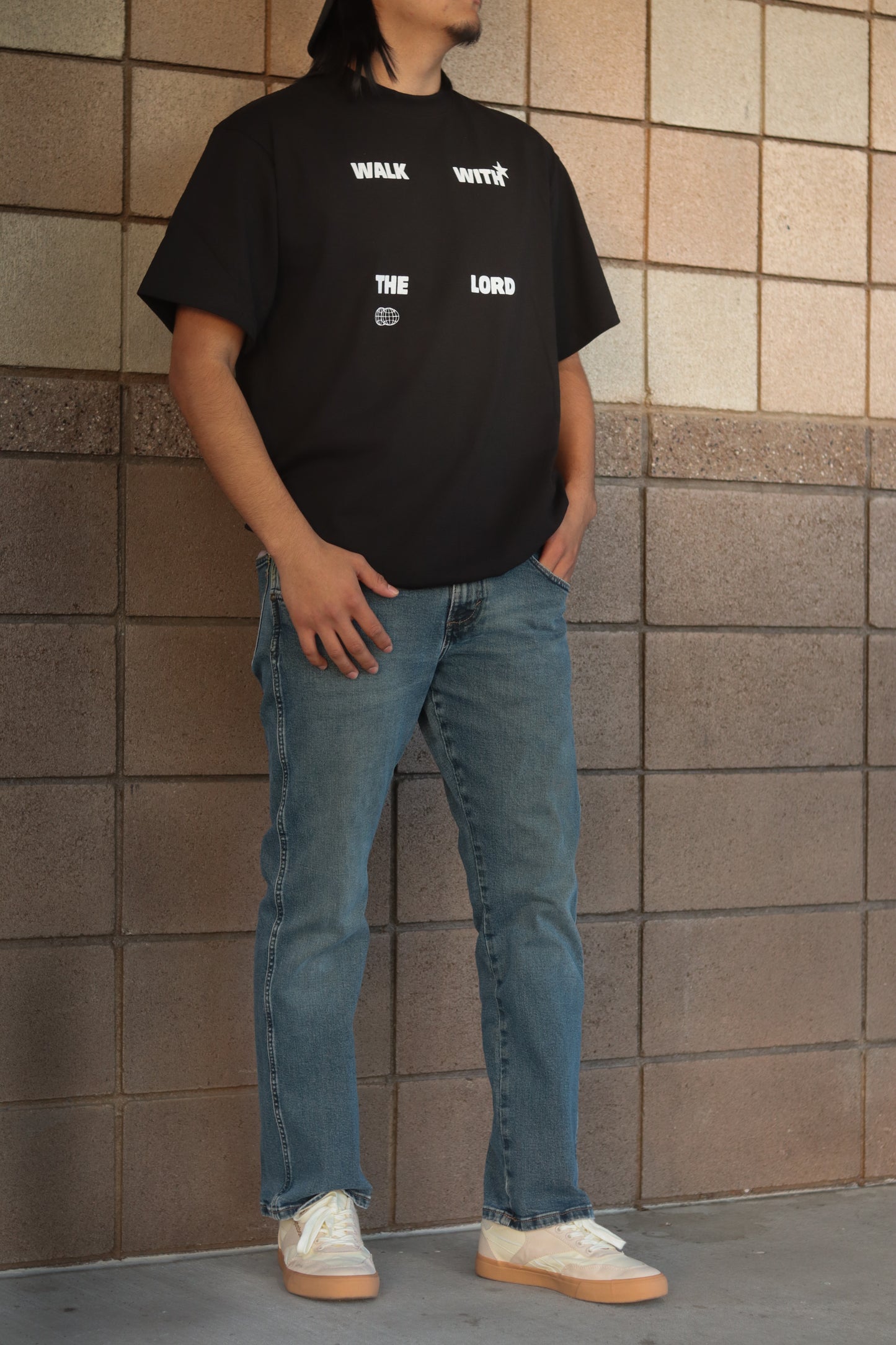 Walk With The Lord Heavyweight Tee - Black