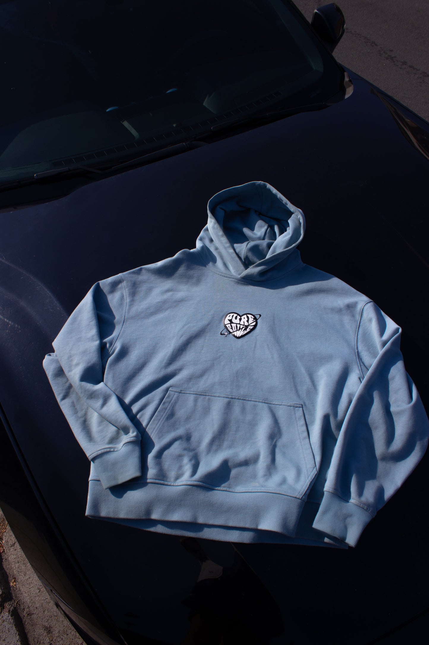 Light Blue Heavyweight Gracias a Dios Hoodie